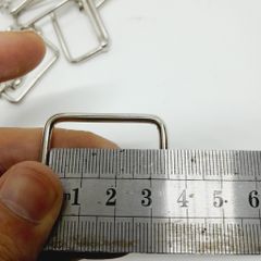 Khoen/Dring/Oring/Khoen Dring D-ring DIY handbag wallet/rectangle ring FS Hình chữ nhật Lọt lòng 32mm Dày 3mm Phụ kiện làm balo túi xách Phân khúc Phổ thông - Màu Bạc