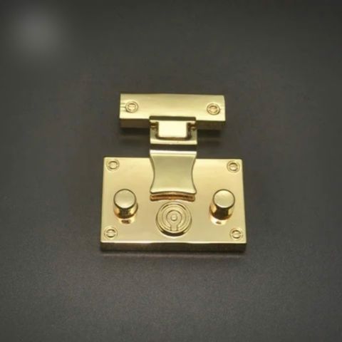 Mặt Khóa Túi Xách/Khóa Túi Xách/Khóa Túi/Phụ Kiện Khóa Kim Loại Cho Túi/Mặt Khóa Cặp-Túi-Clutch/Khóa Cài/handbag Twist Lock/Mặt Khoá FS Hai Nút Tròn Kích Thước 47mm Bóng Đẹp Hợp Kim Không Gỉ Phụ Kiện Túi Xách Phân Khúc Trung Cao Cấp - Màu Vàng 18K