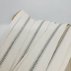Dây Khóa Kéo/Dây Kéo Khóa Túi/Khóa Kéo Kim loại/Dây Kéo/Zipper/ Zipper Pullers Slider For Leather Bags Wallet Màu Trắng (G102) SH Răng 5 Kim Loại Bản 32mm Hợp Kim Không Gỉ Kéo Hai Chiều Phụ Kiện Làm Ba Lô Túi Xách Hàng Trung Cao Cấp - Răng Trắng