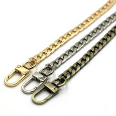 Dây xích metal shoulder strap iron chain belt for bag/ Golden Metal Chains For Purse Strap Chain with Clasp/Xích Sợi SF Dài 1M1 Có móc chó 2 đầu mạ bóng đẹp làm quai đeo túi xách - Vàng Nhạt