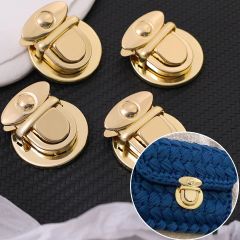 Mặt Khóa Túi Xách/Khóa Túi Xách/Khóa Túi/Phụ Kiện Khóa Kim Loại Cho Túi/Mặt Khóa Cặp-Túi-Clutch/Khóa Cài/handbag Twist Lock/Mặt Khóa Cài FS Mạ Bóng Đẹp Phụ Kiện Làm Túi Xách Phân Khúc Phổ Thông - Màu Vàng
