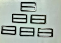 Khoen Tăng giảm/Khoen Chỉnh dây/Tăng giảm/Cầu ngang Tri-Glide Slide For Bag Straps, Rifle Slings, DogCollars/Adjustable Slide Buckles FS Hình chữ nhật dẹt Lọt lòng 38mm Trọng lượng 10g bóng đẹp Phụ kiện làm balo túi xách Phân khúc Trung cấp - Màu Hun đen