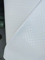 Da PVC/PU Đan JT Dày 1.0mm Làm Giày Dép Ba Lô Túi Xách Chống Thấm Nước Chống Xước Tốt - Màu Trắng