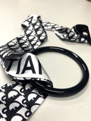 Quai xách tay cầm bằng nhựa - FS - Kích thước lọt lòng 88.45mm - Dày 10mm - Trọng lượng 26g- Phụ kiện làm túi xách - Dòng phổ thông - Màu đen