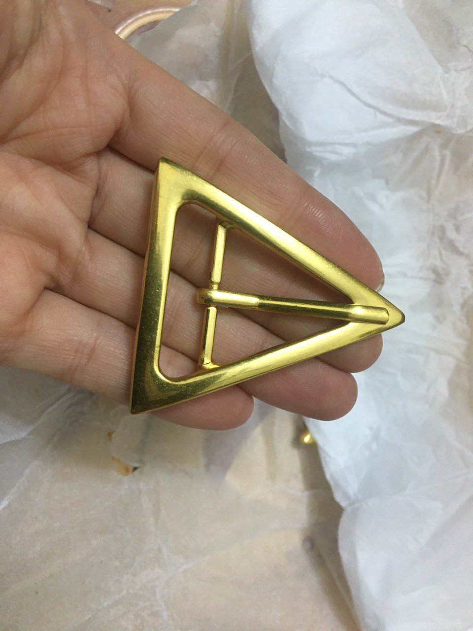 Mặt Khóa Túi Xách/Khóa Túi Xách/Khóa Túi/Phụ Kiện Khóa Kim Loại Cho Túi/Mặt Khóa Cặp-Túi-Clutch/Khóa Cài/handbag Twist Lock/Mặt Khóa Tam Giác WL Kích Thước 35mm Mạ Bóng Đẹp Hợp Kim Không Gỉ Phụ Kiện Làm Túi Xách Phân Khúc Cao Cấp - Màu Vàng Cổ