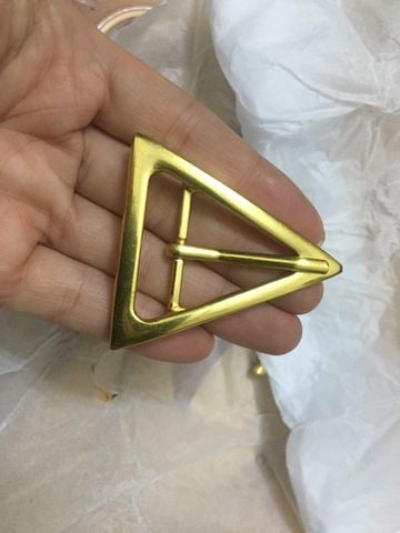 Mặt Khóa Túi Xách/Khóa Túi Xách/Khóa Túi/Phụ Kiện Khóa Kim Loại Cho Túi/Mặt Khóa Cặp-Túi-Clutch/Khóa Cài/handbag Twist Lock/Mặt Khóa Tam Giác WL Kích Thước 35mm Mạ Bóng Đẹp Hợp Kim Không Gỉ Phụ Kiện Làm Túi Xách Phân Khúc Cao Cấp - Màu Vàng Cổ