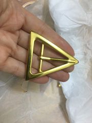 Mặt Khóa Túi Xách/Khóa Túi Xách/Khóa Túi/Phụ Kiện Khóa Kim Loại Cho Túi/Mặt Khóa Cặp-Túi-Clutch/Khóa Cài/handbag Twist Lock/Mặt Khóa Tam Giác WL Kích Thước 35mm Mạ Bóng Đẹp Hợp Kim Không Gỉ Phụ Kiện Làm Túi Xách Phân Khúc Cao Cấp - Màu Vàng Cổ