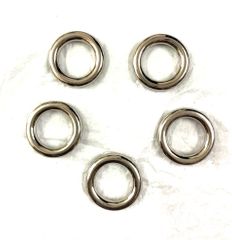 Khoen/Dring/Oring/Khoen Dring D-ring DIY handbag wallet/rectangle ring XN Hình tròn Lọt lòng 15mm Phụ kiện làm balo túi xách - Màu Bạc