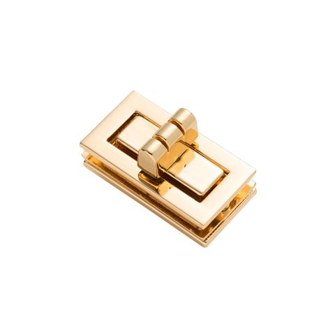 Mặt Khóa Túi Xách/Khóa Túi Xách/Khóa Túi/Phụ Kiện Khóa Kim Loại Cho Túi/Mặt Khóa Cặp-Túi-Clutch/Khóa Cài/handbag Twist Lock/Mặt Khóa Chữ Nhật FS Kích Thước 35mm Hợp Kim Không Gỉ Mạ Thường Phụ Kiện Làm Túi Xách Phân Khúc Phổ Thông - Màu Vàng