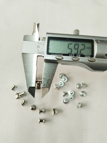Đinh Nấm FS Đầu Ông Sư 6mm kèm đinh mũ - Màu Bạc