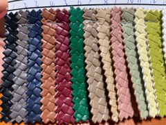 Da Pu Pvc vân đan handfeel mềm mại thích hợp làm giày dép túi xách cặp da ba lô da ví da clucth da thời trang cao cấp