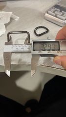 Khoen/Dring/Oring/Khoen Dring D-ring DIY handbag wallet/rectangle ring FS Hình chữ nhật Lọt lòng 25mm Phụ kiện làm balo túi xách Phân khúc Phổ thông - Màu Hun đen
