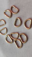 Khoen/Dring/Oring/Khoen Dring D-ring DIY handbag wallet/rectangle ring Hình bán nguyệt Lọt lòng 10mm Phụ kiện làm balo túi xách Phân khúc Phổ thông - Màu Bạc