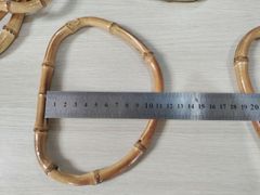 Tay cầm túi hình chữ D - Làm bằng trúc thật hàng thủ công mỹ nghệ - Kích thước 15x10cmm - Độ dày 1.3cm