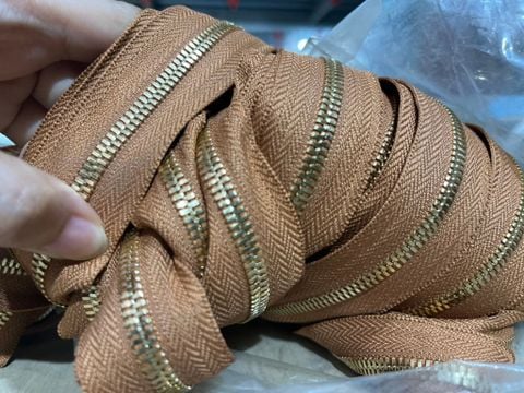 Dây Khóa Kéo/Dây Kéo Khóa Túi/Khóa Kéo Kim loại/Dây Kéo/Zipper/ Zipper Pullers Slider For Leather Bags Wallet Màu Đen SH Răng 5 Kim Loại Bản 32mm Hợp Kim Không Gỉ，Dây Khóa Hai Chiều, Phụ Kiện Làm Ba Lô Túi Xách Hàng Cao Cấp - Răng Vàng