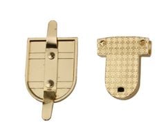 Mặt Khóa Túi Xách/Khóa Túi Xách/Khóa Túi/Phụ Kiện Khóa Kim Loại Cho Túi/Mặt Khóa Cặp-Túi-Clutch/Khóa Cài/handbag Twist Lock/Mặt Khoá Cài FS Kích Thước 26x35mm Mạ Bóng Đẹp Hợp Kim Không Gỉ Phụ Kiện Làm Túi Xách - Màu Vàng