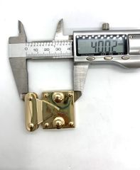 Mặt Khóa Túi Xách/Khóa Túi Xách/Khóa Túi/Phụ Kiện Khóa Kim Loại Cho Túi/Mặt Khóa Cặp-Túi-Clutch/Khóa Cài/handbag Twist Lock/Mặt Khóa FS LV Kích Thước 32x40mm Mạ Bóng Đẹp Hợp Kim Không Gỉ Phụ Kiện Làm Túi Xách Phân Khúc Trung Cao Cấp - Màu Vàng