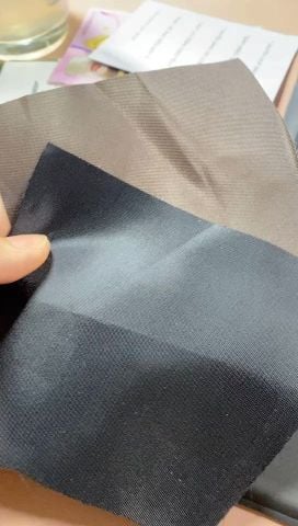 Vải lót túi xách - HX - Dệt sợi chéo mềm mỏng đanh dai- Dùng cho balo, túi ví da- DIY handmade - Phụ kiện thời trang - hàng trung cao- Màu Xanh Than
