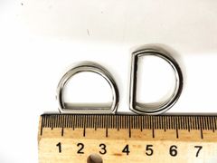 Khoen/Dring/Oring/Khoen Dring D-ring DIY handbag wallet/rectangle ring XN Hình bán nguyệt Lọt lòng 22mm Có chữ All Saint Phụ kiện làm balo túi xách