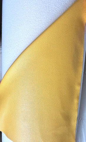 Da PVC/PU Hermes FS Dày 0.8mm Khổ 1.4m Dùng Làm Giày Dép Dép Chữ H Ba Lô Túi Xách No27 - Màu Vàng
