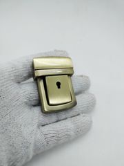 Mặt Khóa Túi Xách/Khóa Túi Xách/Khóa Túi/Phụ Kiện Khóa Kim Loại Cho Túi/Mặt Khóa Cặp-Túi-Clutch/Khóa Cài/handbag Twist Lock/Mặt Khóa Cài XX Kích Thước 43x56mm Hợp Kim Không Gỉ Mạ Bóng Đẹp Làm Cặp Da Nam Cao Cấp - Màu Đồng Cổ