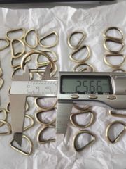 Khoen/Dring/Oring/Khoen Dring D-ring DIY handbag wallet/rectangle ring FS Hình bán nguyệt Lọt lòng 25mm Phụ kiện làm balo túi xách Phân khúc Phổ thông - Màu Đồng Cổ