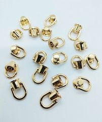 Chân Quai Fs Bầu Tròn 10Mm Bắt Vít - Vàng Nhạt
