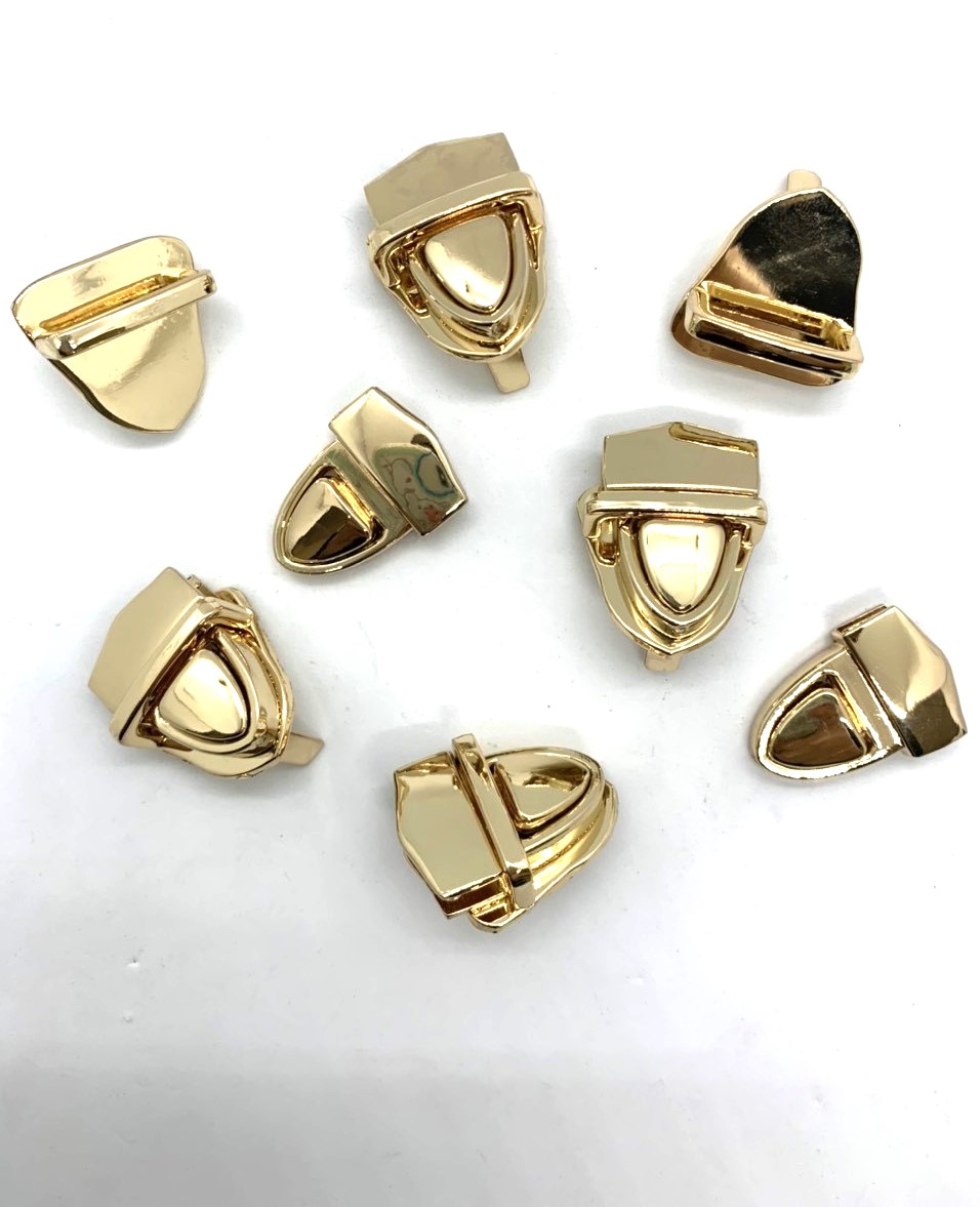 Mặt Khóa Túi Xách/Khóa Túi Xách/Khóa Túi/Phụ Kiện Khóa Kim Loại Cho Túi/Mặt Khóa Cặp-Túi-Clutch/Khóa Cài/handbag Twist Lock/Mặt Khóa FS Khóa Mỏ Vịt Size To Kích Thước 45mm Bóng Đẹp Hợp Kim Không Gỉ Phụ Kiện Túi Xách Phân Khúc Trung Cao Cấp - Màu Vàng 18K