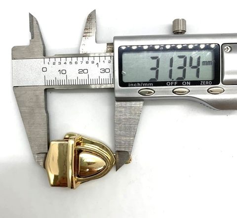 Mặt Khóa Túi Xách/Khóa Túi Xách/Khóa Túi/Phụ Kiện Khóa Kim Loại Cho Túi/Mặt Khóa Cặp-Túi-Clutch/Khóa Cài/handbag Twist Lock/Mặt Khóa FS Khóa Mỏ Vịt Size To Kích Thước 45mm Bóng Đẹp Hợp Kim Không Gỉ Phụ Kiện Túi Xách Phân Khúc Trung Cao Cấp - Màu Vàng 18K