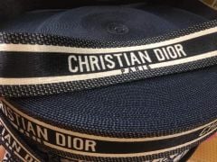 Dây Đai Dior Đen Trắng 38Mm-Sọc