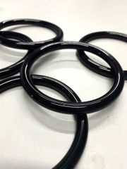 Quai xách tay cầm bằng nhựa - FS - Kích thước lọt lòng 88.45mm - Dày 10mm - Trọng lượng 26g- Phụ kiện làm túi xách - Dòng phổ thông - Màu đen