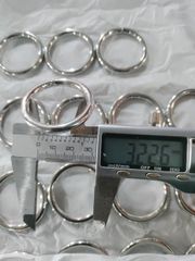 Khoen/Dring/Oring/Khoen Dring D-ring DIY handbag wallet/rectangle ring FS Hình tròn Lọt lòng 32mm Dày 4.8mm Trọng lượng 18g Phụ kiện làm balo túi xách Phân khúc Trung cấp - Màu Bạc