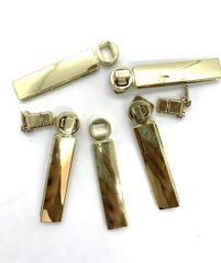 Mặt Khóa Túi Xách/Khóa Túi Xách/Khóa Túi/Phụ Kiện Khóa Kim Loại Cho Túi/Mặt Khóa Cặp-Túi-Clutch/Khóa Cài/handbag Twist Lock/Mặt Khoá WL Hình Thoi Kích Thước 80mm Mạ Bóng Đẹp Hợp Kim Không Gỉ Phụ Kiện Làm Túi Xách Phân Khúc Cao Cấp - Màu Vàng Nhạt