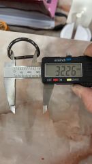 Khoen/Dring/Oring/Khoen Dring D-ring DIY handbag wallet/rectangle ring FS Hình bán nguyệt Lọt lòng 32mm Phụ kiện làm balo túi xách Phân khúc Trung cấp - Màu Hun đen