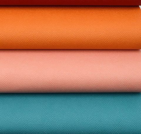 Da PVC/PU Hermes FS Dày 1.0-1.1mm Khổ 1.4m Dùng Làm Giày Dép Dép Chữ H Ba Lô Túi Xách No34 - Màu Cam