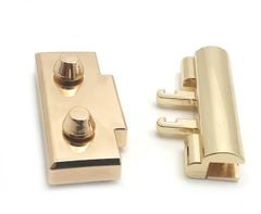 Mặt Khóa Túi Xách/Khóa Túi Xách/Khóa Túi/Phụ Kiện Khóa Kim Loại Cho Túi/Mặt Khóa Cặp-Túi-Clutch/Khóa Cài Handbag Turn Locks/ handbag Twist Lock/Mặt Khóa Túi FS Kích Thước 45mm Mạ Bóng Đẹp Hợp Kim Không Gỉ Phụ Kiện Làm Túi Xách Phân Khúc Cao Cấp - Màu Vàng