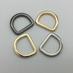 Khoen/Dring/Oring/Khoen Dring D-ring DIY handbag wallet/rectangle ring WL Hình bán nguyệt Lọt lòng 20mm Phụ kiện làm balo túi xách Phân khúc Cao cấp - Màu Vàng 18K