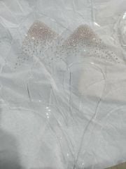 Mũ Giày Dép JT TPU Cao Cấp Gắn Đá Trang Trí Size 36-37- Màu Trắng