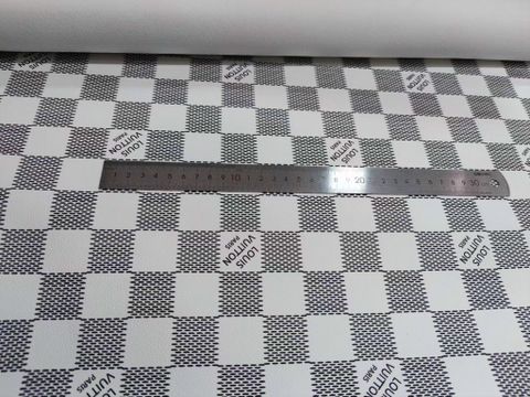 Da PVC/PU LV JT Kẻ Ô Vuông Dày 0.8-1.1mm Khổ 1m4 Làm Giày Dép Ba Lô Túi Xách Chống Thấm Nước Chống Xước Tốt - Các Màu