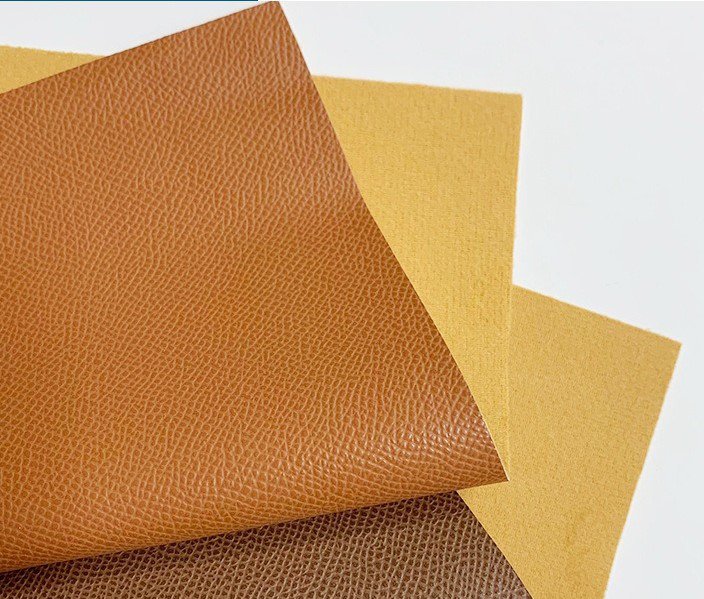 Da PVC/PU Hermes FS Dày 0.8mm Khổ 1.4m Dùng Làm Giày Dép Dép Chữ H Ba Lô Túi Xách Hơi Nhám No17 - Nâu Bò