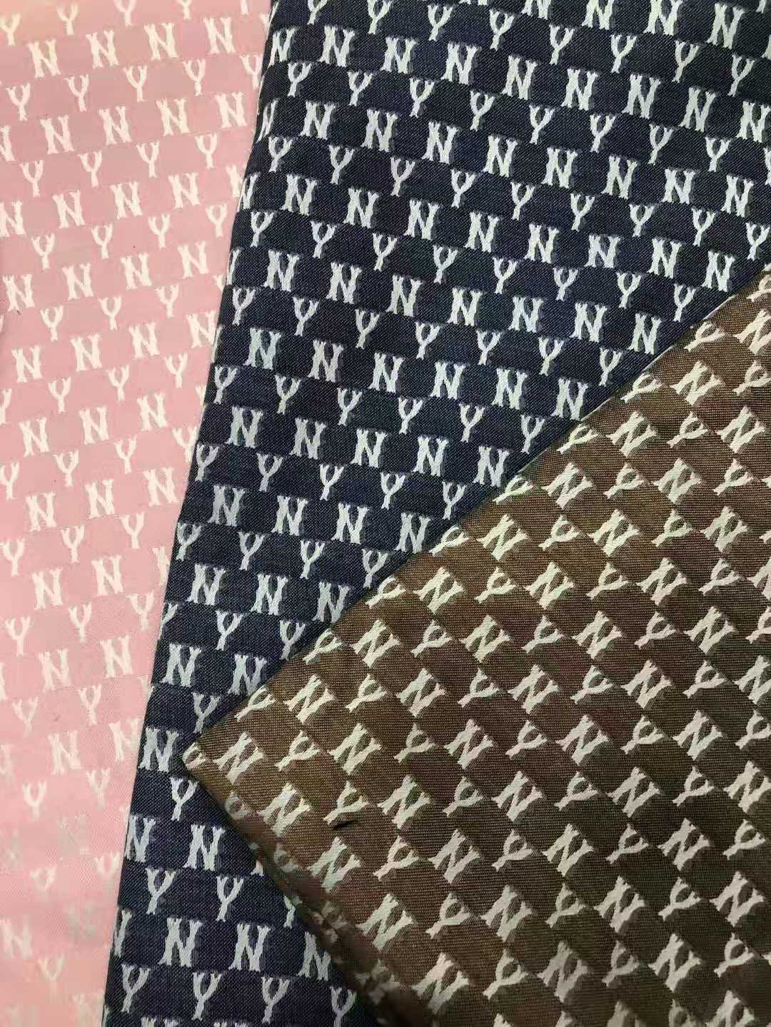 Vải Dệt Chữ Ny FS làm giày dép túi xách  - Màu Đen