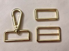 Khoen/Dring/Oring/Khoen Dring D-ring DIY handbag wallet/rectangle ring FS Hình chữ nhật Lọt lòng 38mm Phụ kiện làm balo túi xách Phân khúc Trung cấp - Màu Vàng 18K