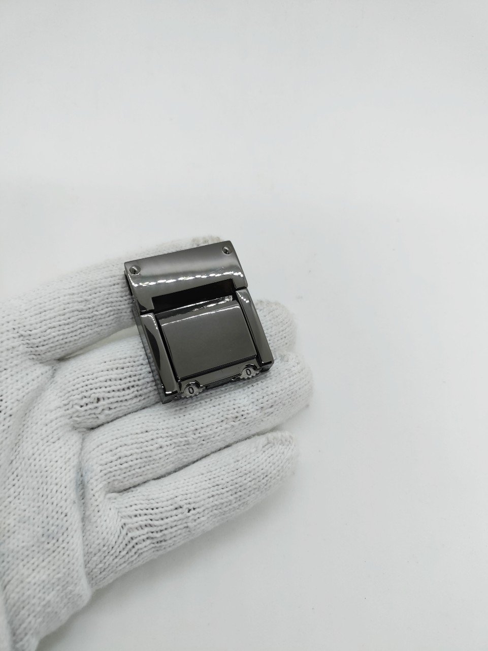 Mặt Khóa Túi Xách/Khóa Túi Xách/Khóa Túi/Phụ Kiện Khóa Kim Loại Cho Túi/Mặt Khóa Cặp-Túi-Clutch/Khóa Cài/handbag Twist Lock/Mặt Khóa Mật Mã XX Ba Hàng Số Kích Thước 35x43mm Mạ Bóng Đẹp Hợp Kim Không Gỉ Phụ Kiện Làm Cặp Da Nam Hàng Cao Cấp - Màu Hun Đen