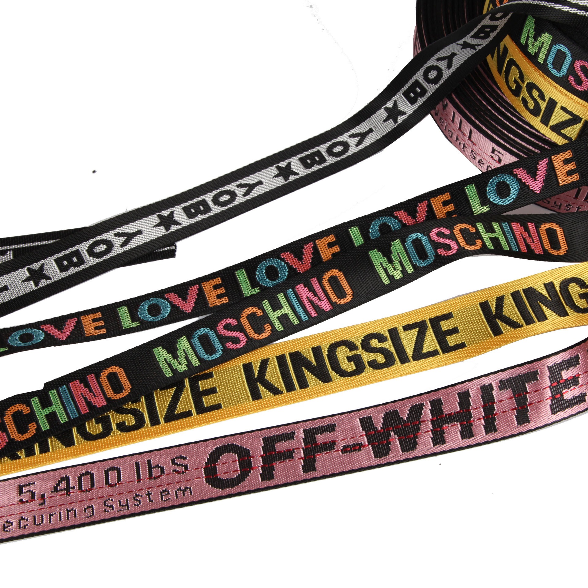 Dây Dệt/Dây đai 20-25-32-38mm nhận đặt dệt chữ theo thương hiệu theo logo nhãn hàng của khách hàng