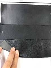 Da PVC/PU Lót FS 6mm Đen Mờ Làm Giày Dép Ba Lô Túi Xách Chống Thấm Nước Chống Xước Tốt - Màu Đen