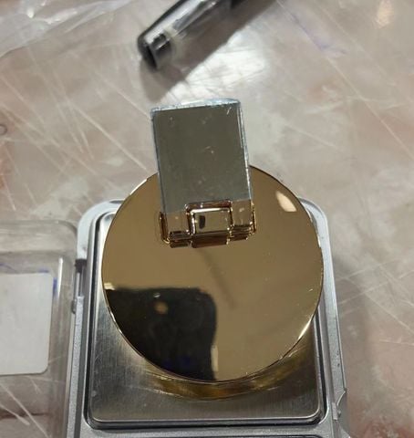 Mặt Khóa Túi Xách/Khóa Túi Xách/Khóa Túi/Phụ Kiện Khóa Kim Loại Cho Túi/Mặt Khóa Cặp-Túi-Clutch/Khóa Cài Handbag Turn Locks/ handbag Twist Lock/Mặt Khóa FS Tròn Gập Kích Thước 55mm Mạ Bóng Đẹp Phụ Kiện Làm Túi Xách Phân Khúc Phổ Thông - Màu Vàng 18K
