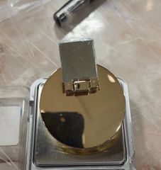 Mặt Khóa Túi Xách/Khóa Túi Xách/Khóa Túi/Phụ Kiện Khóa Kim Loại Cho Túi/Mặt Khóa Cặp-Túi-Clutch/Khóa Cài Handbag Turn Locks/ handbag Twist Lock/Mặt Khóa FS Tròn Gập Kích Thước 55mm Mạ Bóng Đẹp Phụ Kiện Làm Túi Xách Phân Khúc Phổ Thông - Màu Vàng 18K