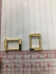 Khoen/Dring/Oring/Khoen Dring D-ring DIY handbag wallet/rectangle ring XN Hình chữ nhật Lọt lòng 16mm Phụ kiện làm balo túi xách - Màu Vàng 18K