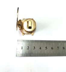 Mặt Khóa Túi Xách/Khóa Túi Xách/Khóa Túi/Phụ Kiện Khóa Kim Loại Cho Túi/Mặt Khóa Cặp-Túi-Clutch/Khóa Cài/handbag Twist Lock/Mặt Khóa Tròn FS Kích Thước 35mm Mạ Bóng Đẹp Hợp Kim Không Gỉ Phụ Kiện Làm Túi Xách Phân Khúc Trung Cao Cấp - Màu Vàng