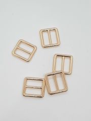 Khoen Tăng giảm/Khoen Chỉnh dây/Tăng giảm/Cầu ngang Tri-Glide Slide For Bag Straps, Rifle Slings, DogCollars/Adjustable Slide Buckles/ Tri Glide FS Hình vuông Lọt lòng 20mm Phụ kiện làm balo túi xách Phân khúc Trung cấp- Màu Vàng 18K